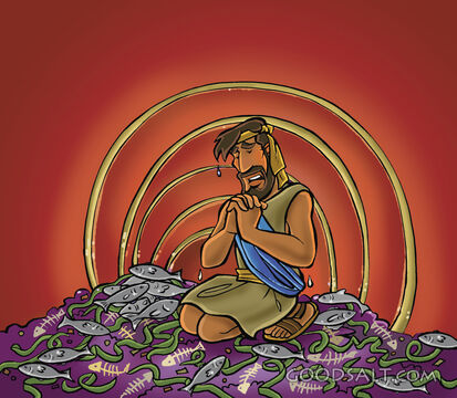 Jonah Prays Inside the Great Fish