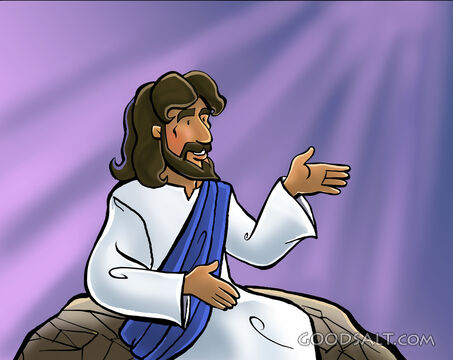 Jesus Teaching from the Rock