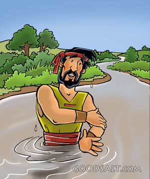 Naaman Washes in the Jordan
