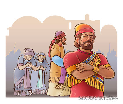 Women Praying Under Guard