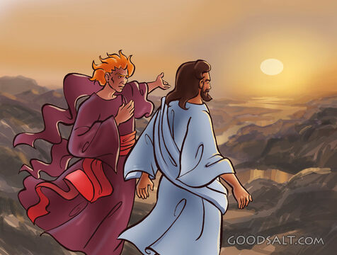 Jesus Resists Satan on the Mountain