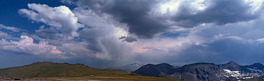 Landscape With Puffy Clouds