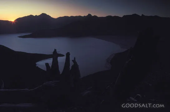 Sunrise Over the Mountain Lake