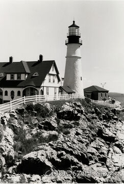 Lighthouse on Rocks