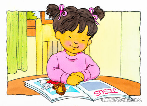Little Girl Reading