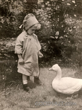 Little Girl with Duck