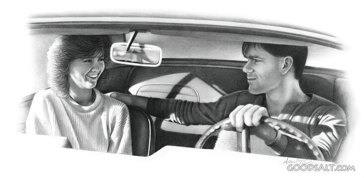 Man and Woman in Car