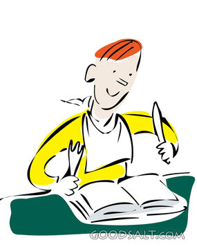 Man Feasting on the Bible