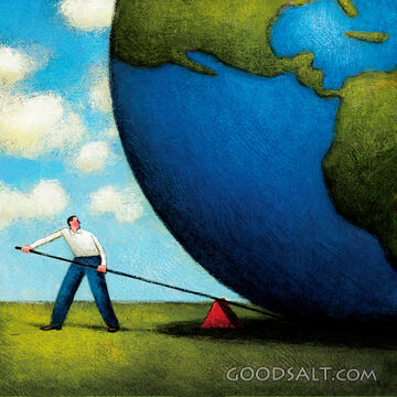 Man Moving the Earth