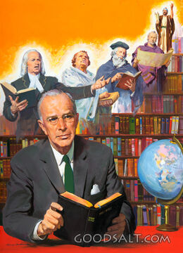 Man With Bible Reformers