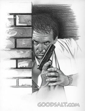 Man With Gun in the Shadows