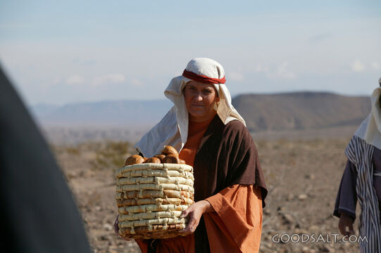 Israelite Woman Carrying Bread in the Wilderness