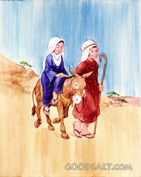 Mary and Joseph Travel