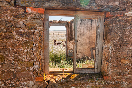 Window Through the Ruined Farmhouse