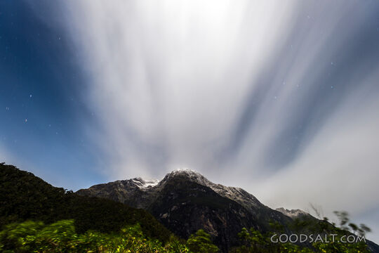 Heavens Over the Mountain Peaks