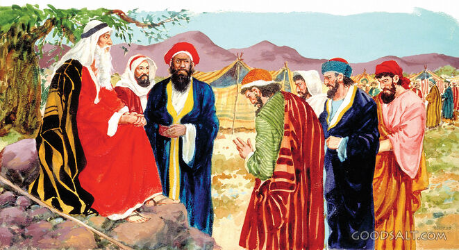 Moses and the Elders of Israel