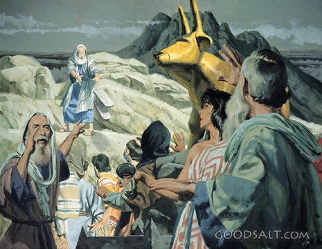 Moses Breaks the Tablets