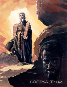 Moses Holds the Tablets