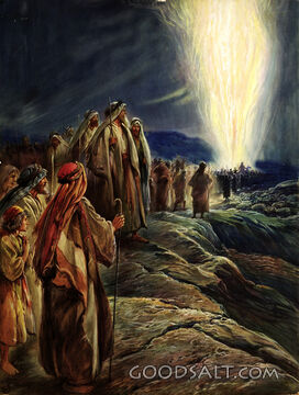 Moses Leading the Israelites Out of Egypt
