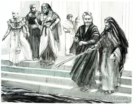 Moses Turns the Nile to Blood
