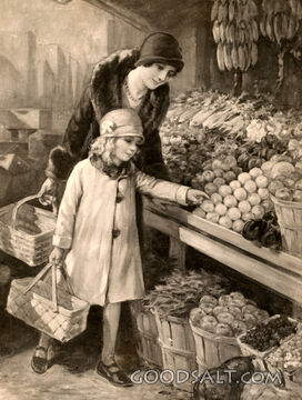 Mother and Child in Market