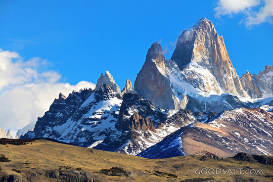 Mount Fitz Roy and Blue Sky