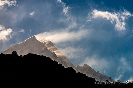 Mount peak losing snow.