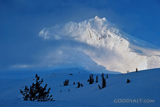 Mt. Hood and Clearing Clouds
