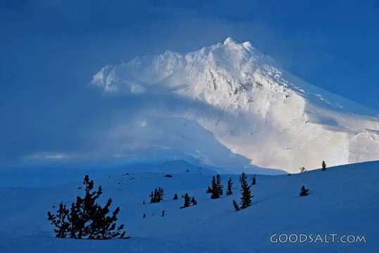 Mt. Hood and Clearing Clouds