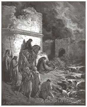Nehemiah Viewing the Ruins of Jerusalem