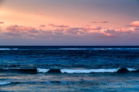 Ocean Waves at Sunset