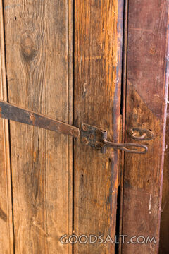 Old door and hinge.
