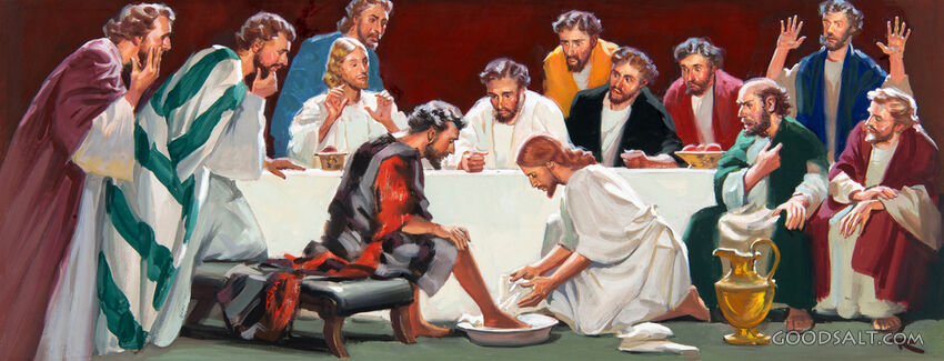 Ordinance of Humility : Jesus Washes the Disciples&#039; Feet