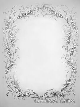 Ornamental Border of Wheat