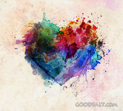 Paint Splatter Heart