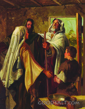 Paul and Silas Entering Lydia&#039;s Home