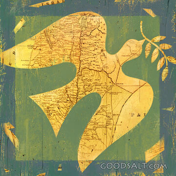 Peace Dove and Map