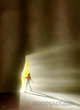 Person Seeing Light