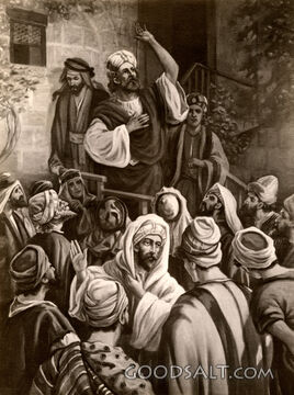 Peter Preaches at Pentecost