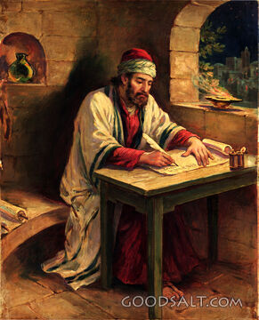 Peter Writing Letter