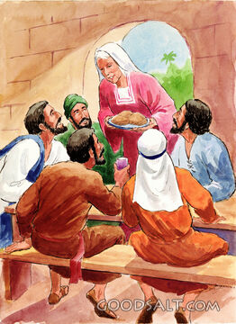 Peter&#039;s Mother-In-Law Serving Jesus