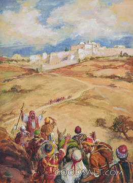Pilgrims on Way to Jerusalem