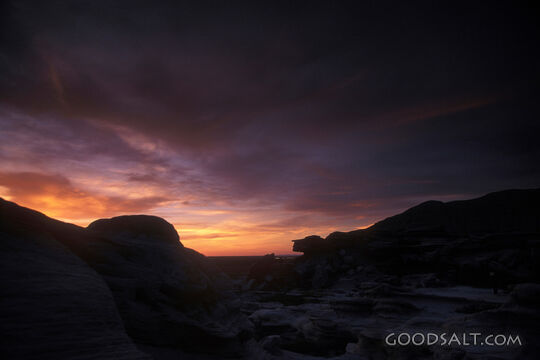 Sunset Firmament Over the Rocky Coast