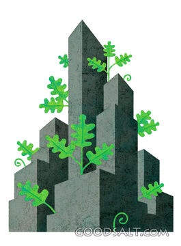 Plants Growing Out of Buildings