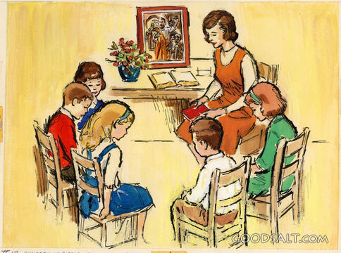 Primary Class at Prayer