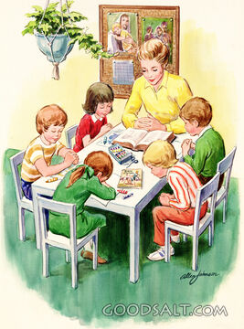 Primary Class Praying