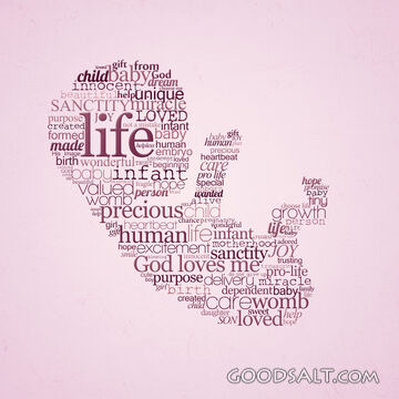 Pro Life Word Art