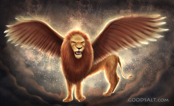 Prophetic Winged Lion Beast From Daniel 7