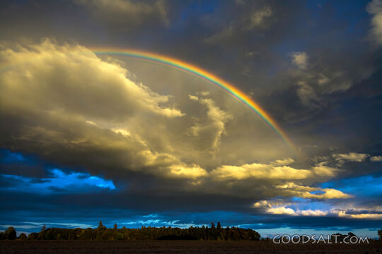 Rainbow and Sunset Cloud