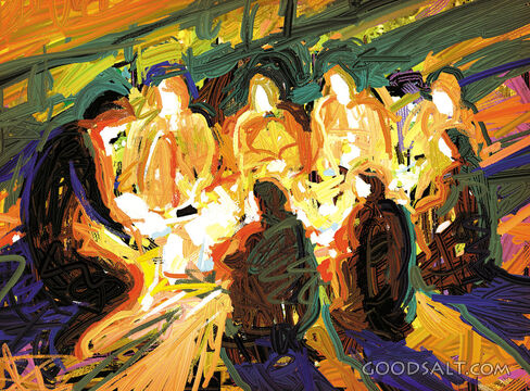 Reading Around Campfire